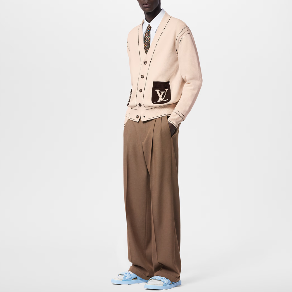 Lookbook ルイヴィトン x タイラー SS24 メンズブラウンストレートレッグカジュアルパンツ. 1AFRE9