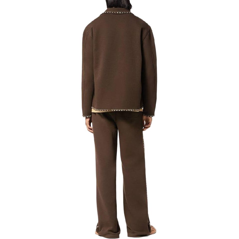 LOUIS VUITTON Tyler SS24 Chocolate Brown Embroidered Casual Jacket Mens 1AFQ33 圖 6