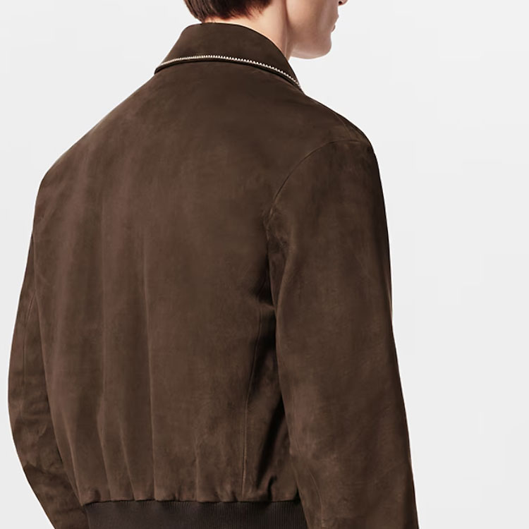 Purchase LOUIS VUITTON x Tyler SS24 Chocolate Leather Bomber Jacket for Men. 1AFPWA