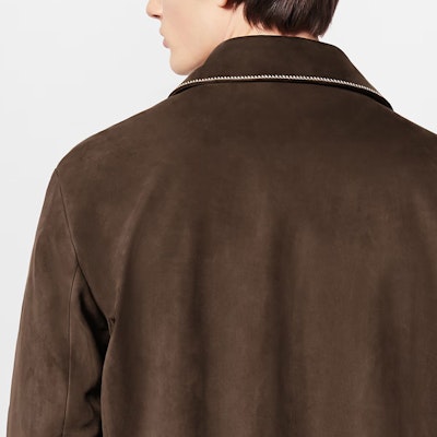 LOUIS VUITTON x Tyler SS24 Chocolate Leather Bomber Jacket for Men. 1AFPWA Details for LOUIS VUITTON x Tyler SS24 Chocolate Leather Bomber Jacket for Men. 1AFPWA