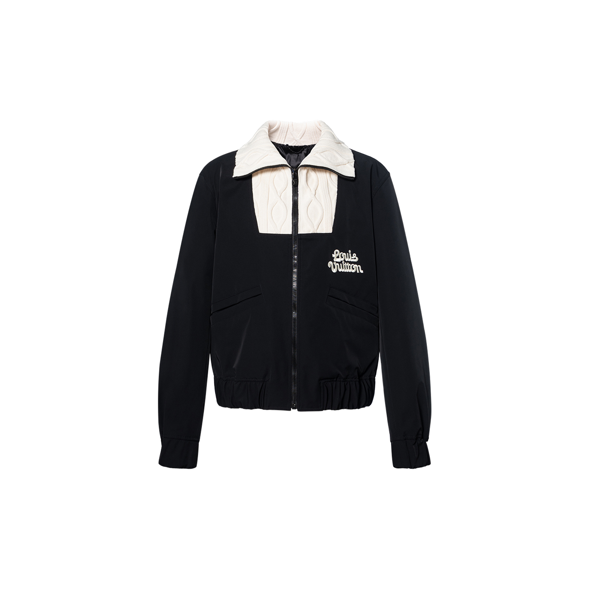 LOUIS VUITTON x Tyler SS24 Colorblock Logo Embroidered High-Neck Jacket Men Multicolor 1AFPU6