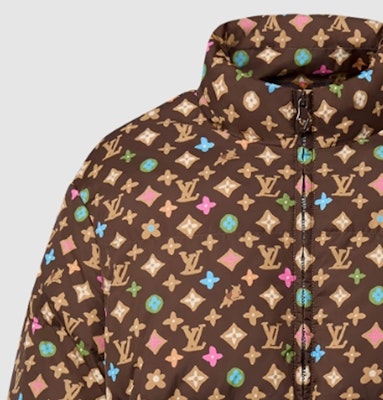 LOUIS VUITTON x Tyler SS24 Colorblock Logo High-Neck Puffer Jacket Multi-. 1AFRC1 Details for LOUIS VUITTON x Tyler SS24 Colorblock Logo High-Neck Puffer Jacket Multi-. 1AFRC1