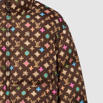 LOUIS VUITTON x Tyler SS24 Colorblock Logo High-Neck Puffer Jacket Multi-. 1AFRC1 Sizing LOUIS VUITTON x Tyler SS24 Colorblock Logo High-Neck Puffer Jacket Multi-. 1AFRC1