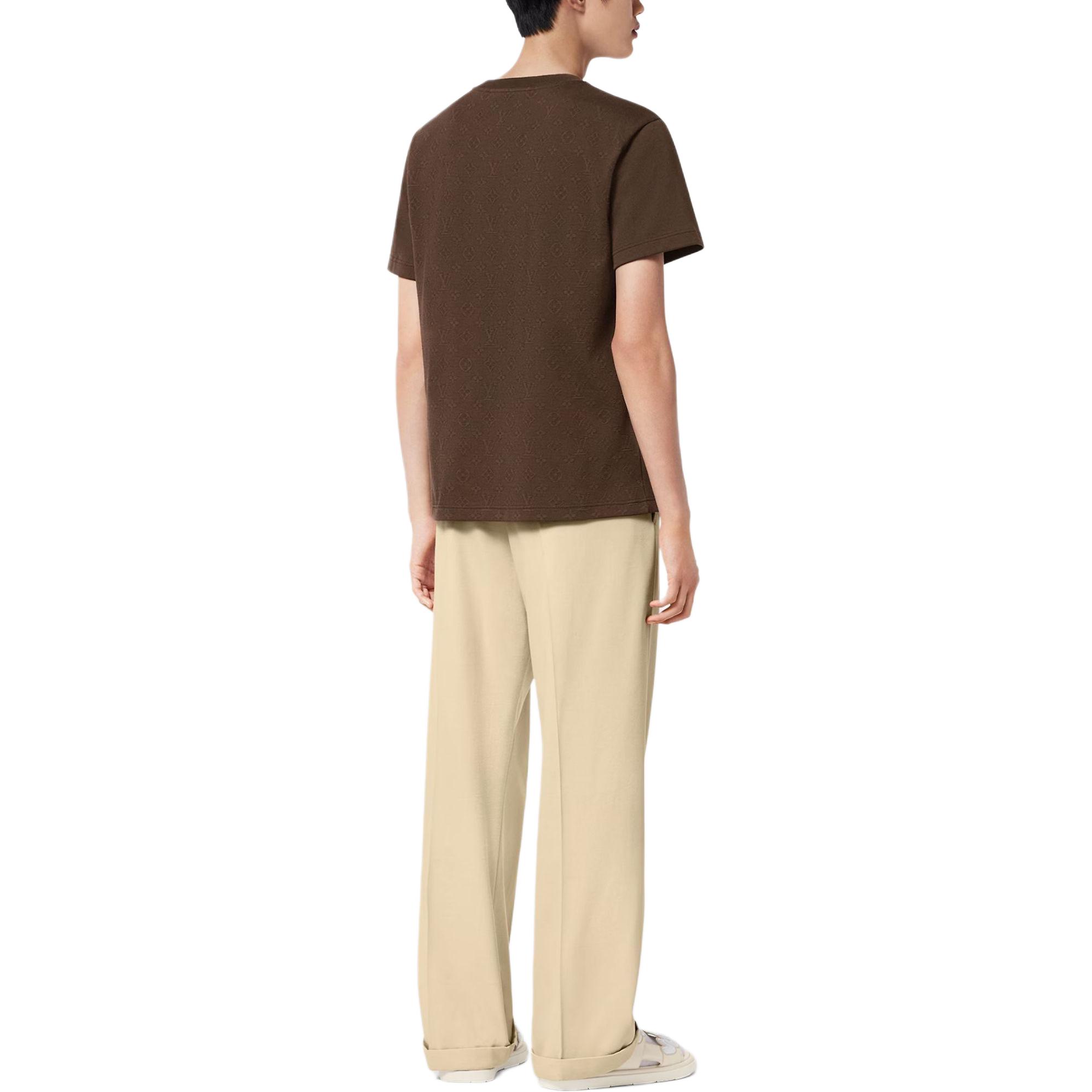 Purchase 路易威登 x Tyler SS24 压纹标志巧克力棕色口袋短袖T恤 1AFPT6