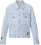 Buy Chaqueta Vaquera Bordada LOUIS VUITTON x Tyler SS24 Azul Claro Manga Larga 1AFRXI