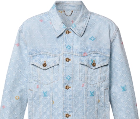 Chaqueta Vaquera Bordada LOUIS VUITTON x Tyler SS24 Azul Claro Manga Larga 1AFRXI Sizing Chaqueta Vaquera Bordada LOUIS VUITTON x Tyler SS24 Azul Claro Manga Larga 1AFRXI