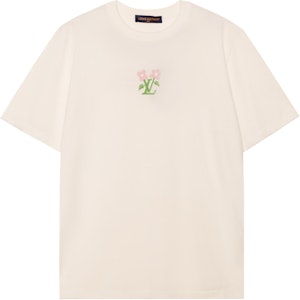 LOUIS VUITTON x Tyler SS24 Kaos Logo Floral Beige Pria Leher Bulat 1AFRDI Buy LOUIS VUITTON x Tyler SS24 Kaos Logo Floral Beige Pria Leher Bulat 1AFRDI