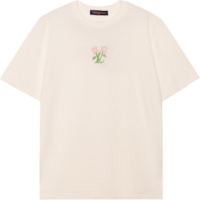LOUIS VUITTON x Tyler SS24 Kaos Logo Floral Beige Pria Leher Bulat 1AFRDI Buy LOUIS VUITTON x Tyler SS24 Kaos Logo Floral Beige Pria Leher Bulat 1AFRDI