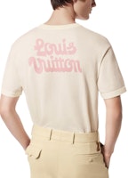 LOUIS VUITTON x Tyler SS24 Baju T Tee Logo Bunga Beige Lelaki Leher Bulat 1AFRDI Details for LOUIS VUITTON x Tyler SS24 Baju T Tee Logo Bunga Beige Lelaki Leher Bulat 1AFRDI