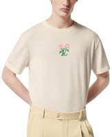 LOUIS VUITTON x Tyler SS24 Baju T Tee Logo Bunga Beige Lelaki Leher Bulat 1AFRDI Sizing LOUIS VUITTON x Tyler SS24 Baju T Tee Logo Bunga Beige Lelaki Leher Bulat 1AFRDI