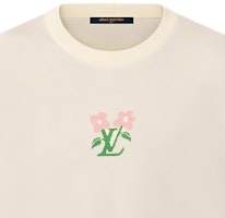 LOUIS VUITTON x Tyler SS24 Baju T Tee Logo Bunga Beige Lelaki Leher Bulat 1AFRDI Cheap LOUIS VUITTON x Tyler SS24 Baju T Tee Logo Bunga Beige Lelaki Leher Bulat 1AFRDI