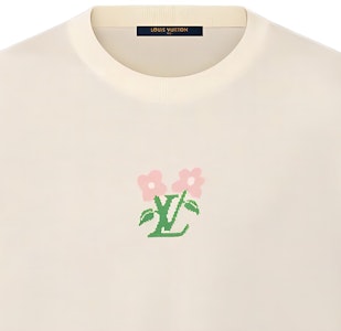 LOUIS VUITTON x Tyler SS24 Kaos Logo Floral Beige Pria Leher Bulat 1AFRDI Cheap LOUIS VUITTON x Tyler SS24 Kaos Logo Floral Beige Pria Leher Bulat 1AFRDI