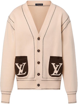 路易威登 x Tyler SS24 男士奶油色Logo V領針織開衫 1AFPXW Buy 路易威登 x Tyler SS24 男士奶油色Logo V領針織開衫 1AFPXW