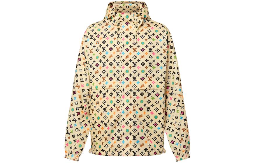 LOUIS VUITTON x Tyler SS24 Logo Print Windbreaker Jacket Yellow 1AFRCK