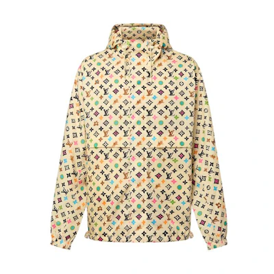 LOUIS VUITTON Tyler SS24 Logo Print Windbreaker Jacket Yellow 1AFRCK
