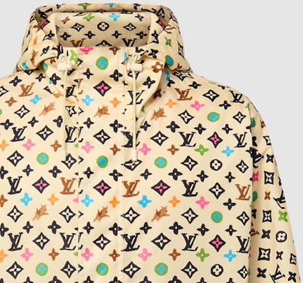 LOUIS VUITTON x Tyler SS24 Jaket Windbreaker Kuning Cetak Logo 1AFRCK 1