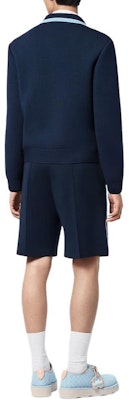 LOUIS VUITTON x Tyler SS24 Kardigan Biru Navy Logo Rajut Lelaki. 1AFPXI Purchase LOUIS VUITTON x Tyler SS24 Kardigan Biru Navy Logo Rajut Lelaki. 1AFPXI