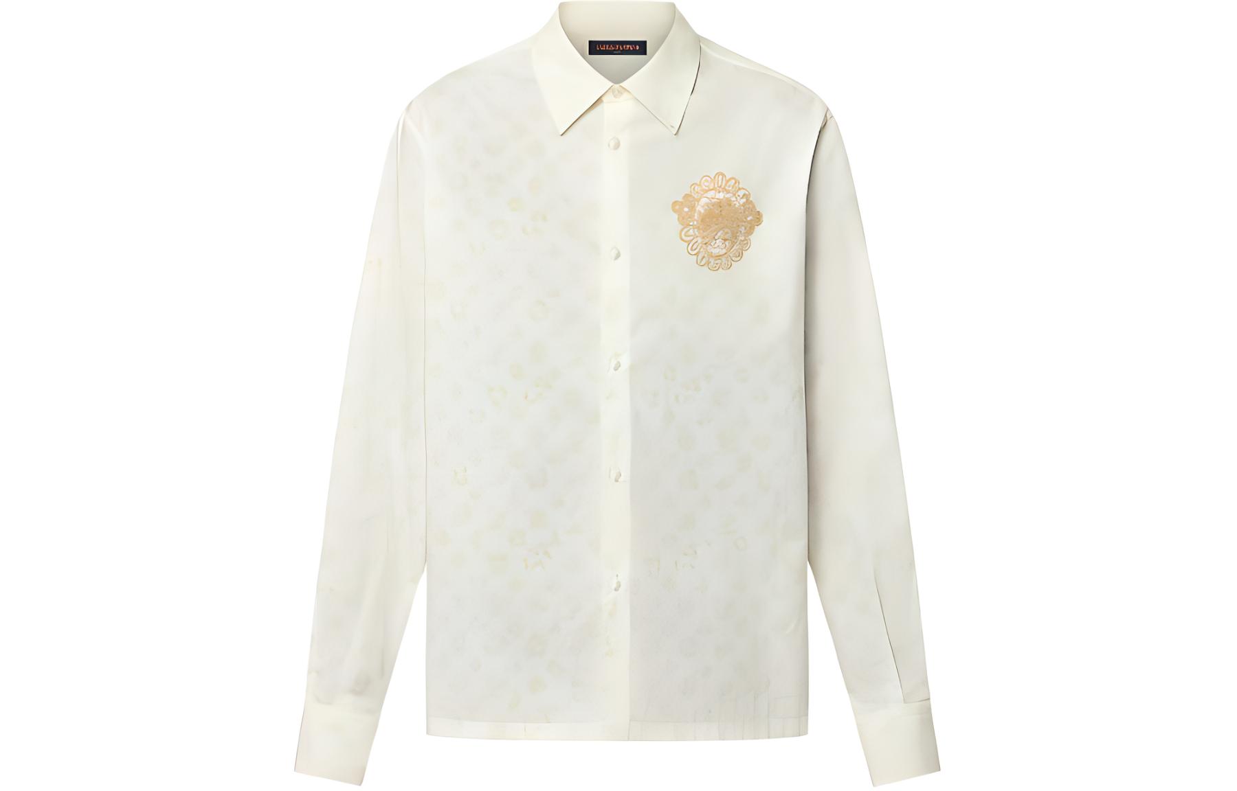 LOUIS VUITTON x Tyler SS24 Pattern Print Long-Sleeve Shirt White  Edition. 1AFPZW