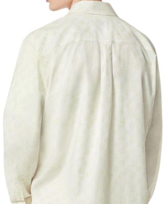 루이비통 x 타일러 SS24 패턴 프린트 화이트 긴팔 셔츠 에디션. 1AFPZW 1