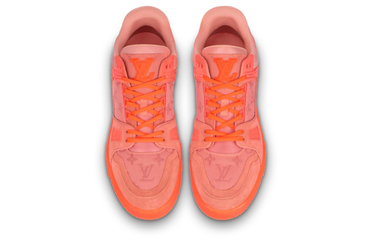 Shop Sepatu Sneakers Louis Vuitton x Virgil Abloh 'Virgil Peach' 1A8KCS
