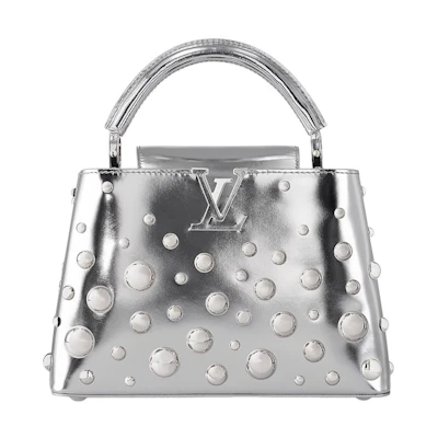 Louis Vuitton x Yayoi Kusama Capucines BB Silver