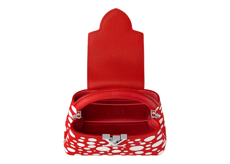 Lookbook ルイヴィトン x 草間彌生 カプシーヌ ミニ レッド/ホワイト