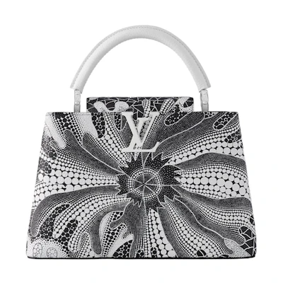 Louis Vuitton x Yayoi Kusama Capucines MM Black/White