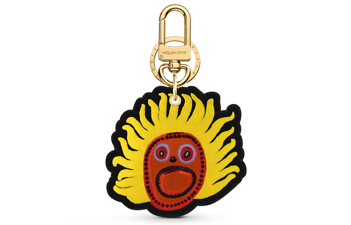 Order LOUIS VUITTON x Yayoi Kusama Leather Keychain Unisex Multicolor Trendy Accessory. M01130