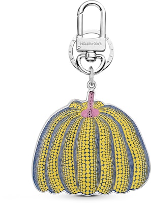 LOUIS VUITTON x Yayoi Kusama Pumpkin Leather Metal Keychain Yellow Unisex M01103 Buy LOUIS VUITTON x Yayoi Kusama Pumpkin Leather Metal Keychain Yellow Unisex M01103