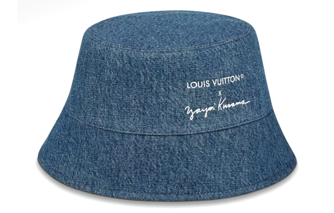 Lookbook 路易威登 x 草间弥生蓝色南瓜双面男款渔夫帽 M7066