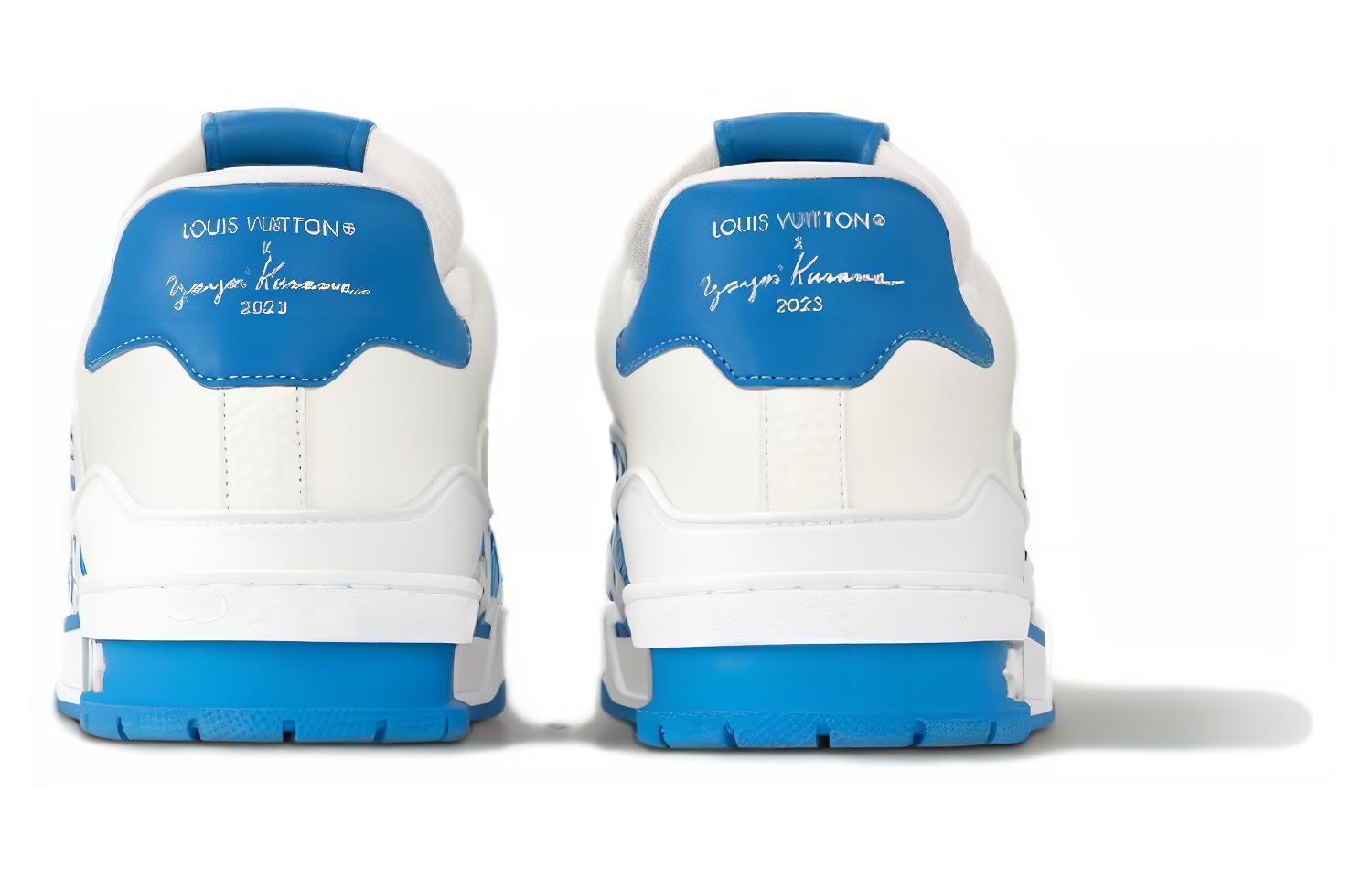 Shop ルイ・ヴィトン × 草間彌生 スニーカー 白/青 1ABD1A