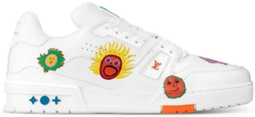 草間彌生/Yayoi Kusama x LOUIS VUITTON 運動鞋 低筒 繫帶 時尚板鞋 男女款白色 Order 草間彌生/Yayoi Kusama x LOUIS VUITTON 運動鞋 低筒 繫帶 時尚板鞋 男女款白色