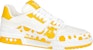 Louis Vuitton x YAYOI KUSAMA Kasut Sneaker 'Putih Kuning' 1ABD1U