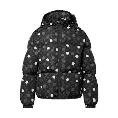 LOUIS VUITTON Yayoi Kusama SS23 Black Polka Dot Belted Jacket. 1AB8GN