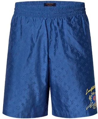 LOUIS VUITTON x Yayoi Kusama SS23 Celana Pendek Pantai Biru Monogram Pria. 1AB79T Lookbook LOUIS VUITTON x Yayoi Kusama SS23 Celana Pendek Pantai Biru Monogram Pria. 1AB79T