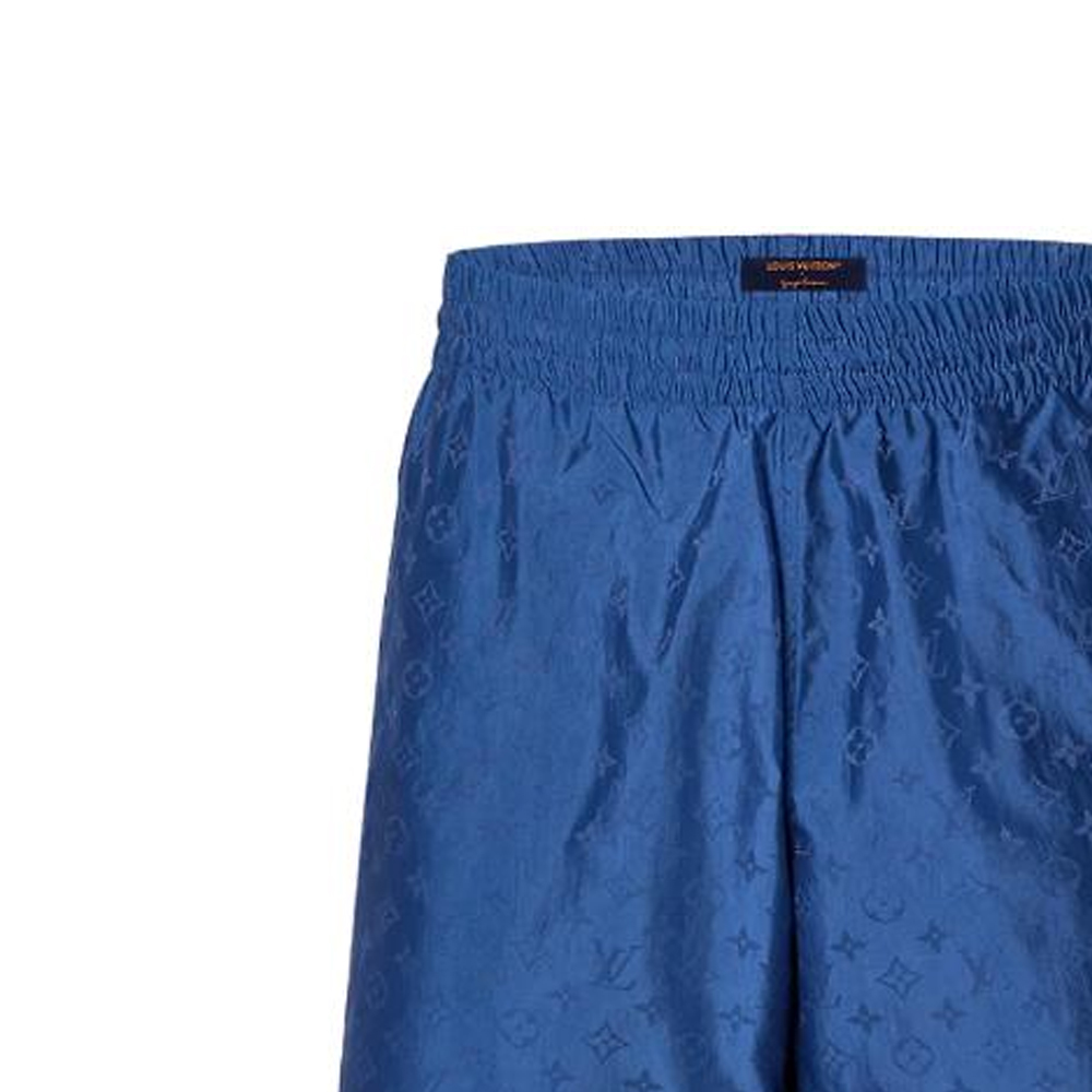 Sizing LOUIS VUITTON x Yayoi Kusama SS23 Celana Pendek Pantai Biru Monogram Pria. 1AB79T