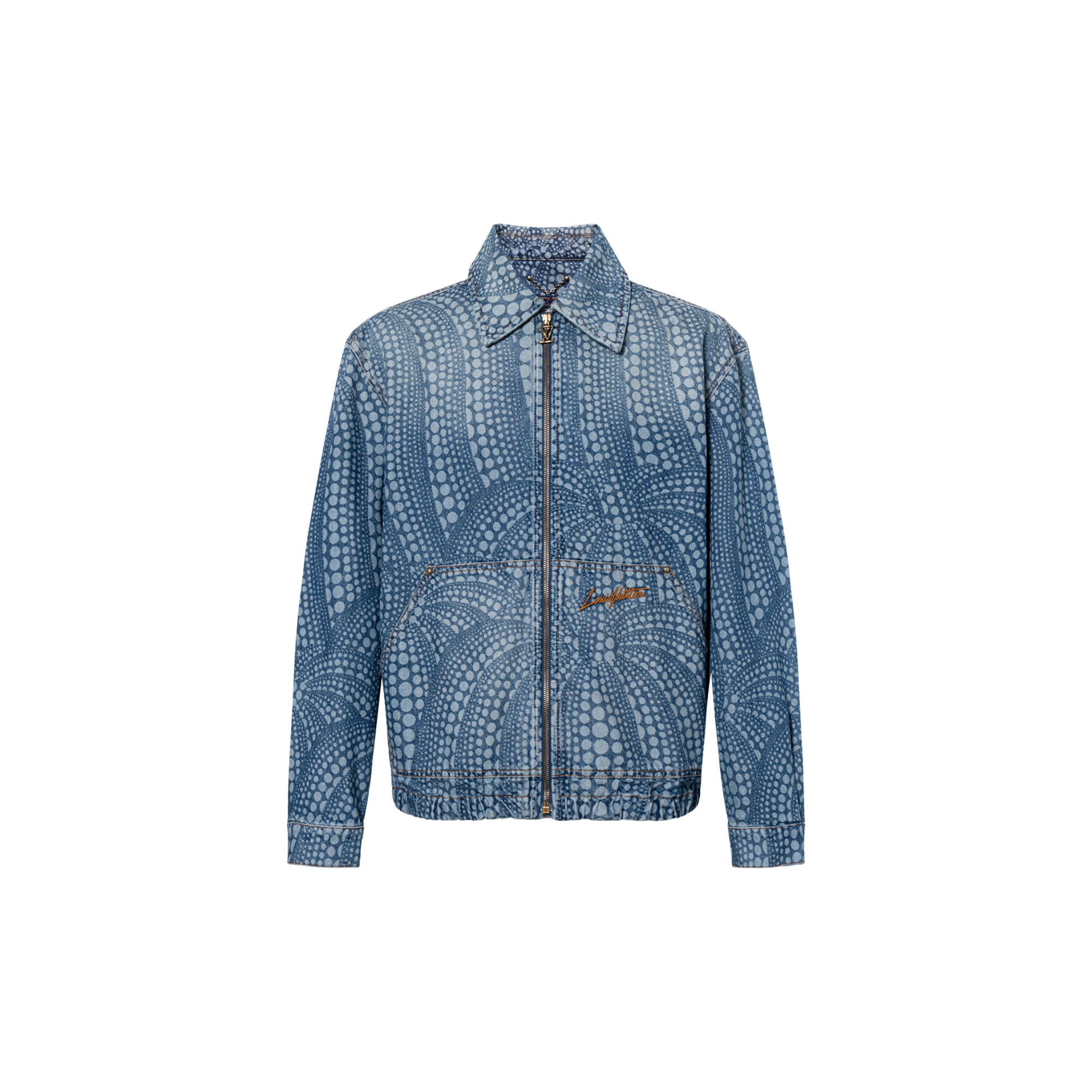 LOUIS VUITTON Yayoi Kusama SS23 Blue Pumpkin Denim Jacket  Edition. 1AB6OO 圖 2