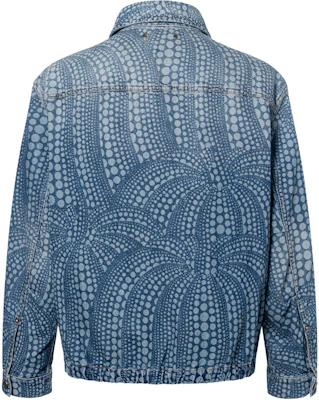LOUIS VUITTON x Yayoi Kusama SS23 Blue Pumpkin Denim Jacket Edition. 1AB6OO Lookbook LOUIS VUITTON x Yayoi Kusama SS23 Blue Pumpkin Denim Jacket Edition. 1AB6OO