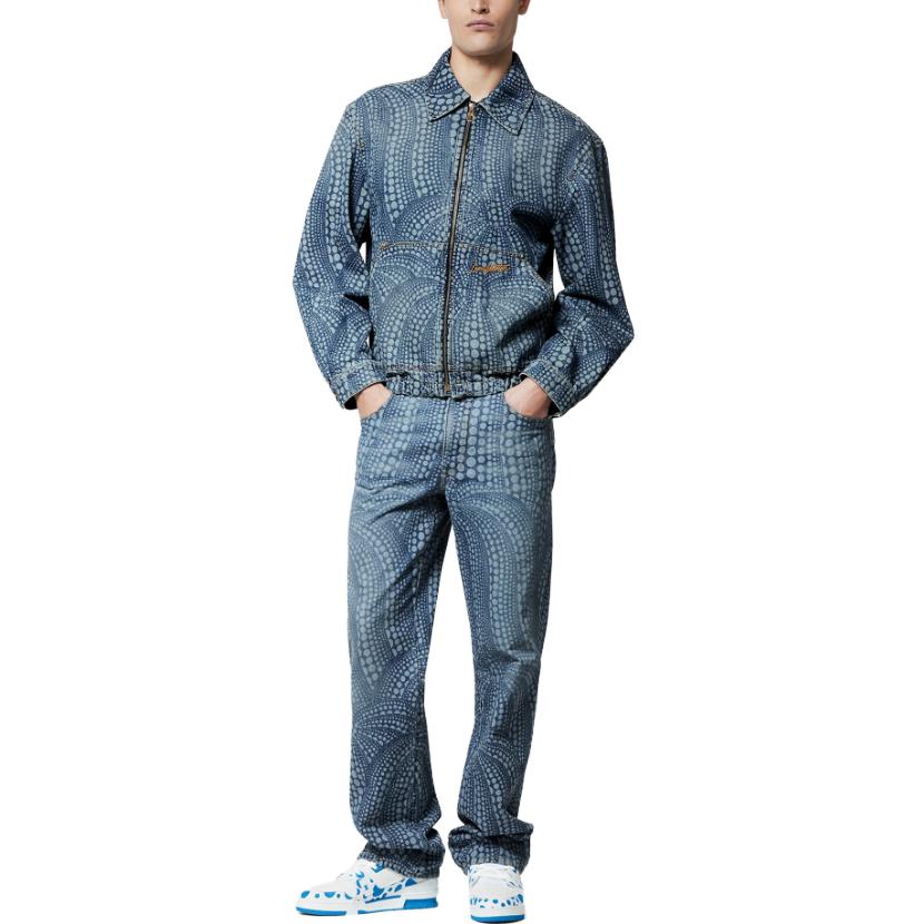 LOUIS VUITTON Yayoi Kusama SS23 Blue Pumpkin Denim Jacket  Edition. 1AB6OO 圖 4