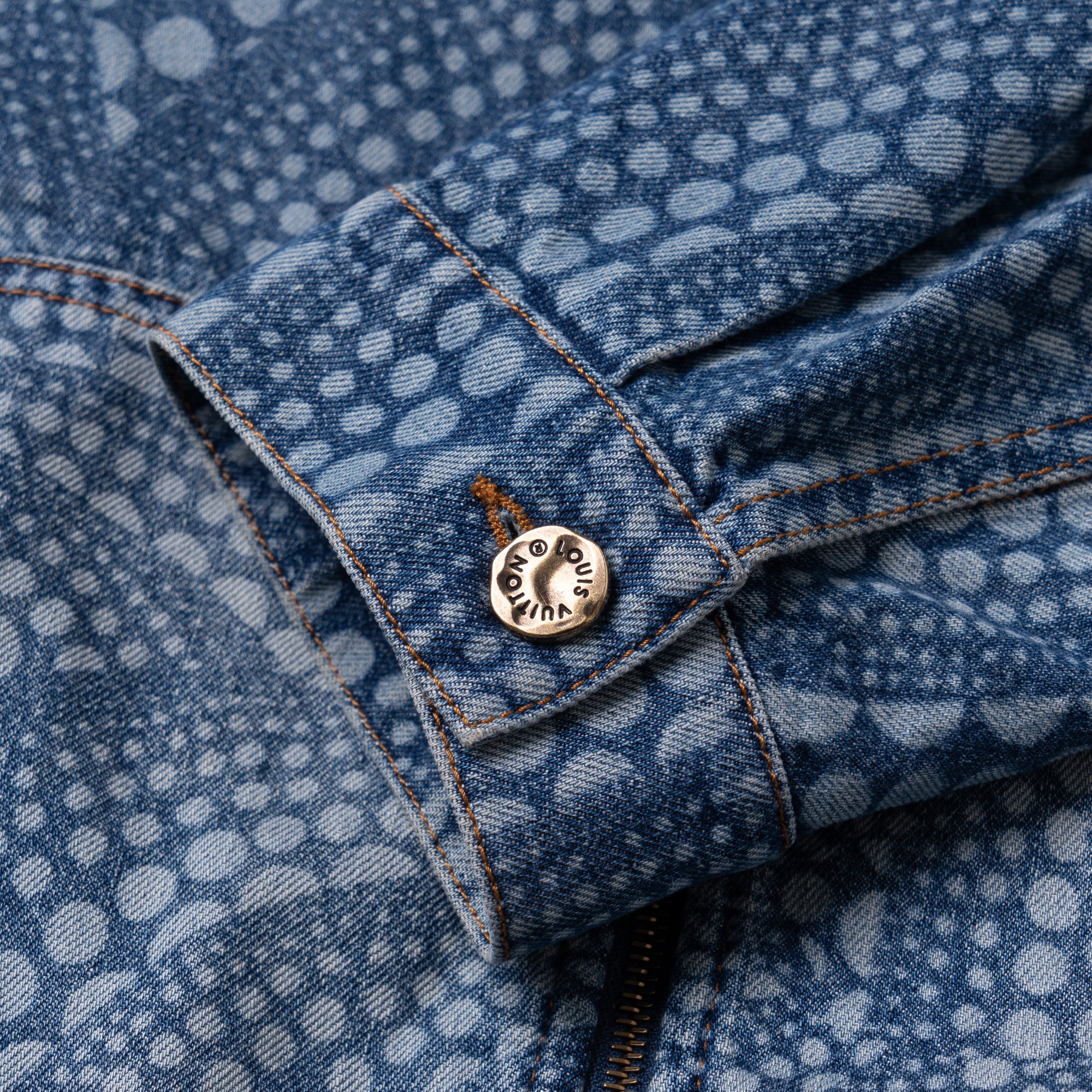 LOUIS VUITTON Yayoi Kusama SS23 Blue Pumpkin Denim Jacket  Edition. 1AB6OO 圖 8