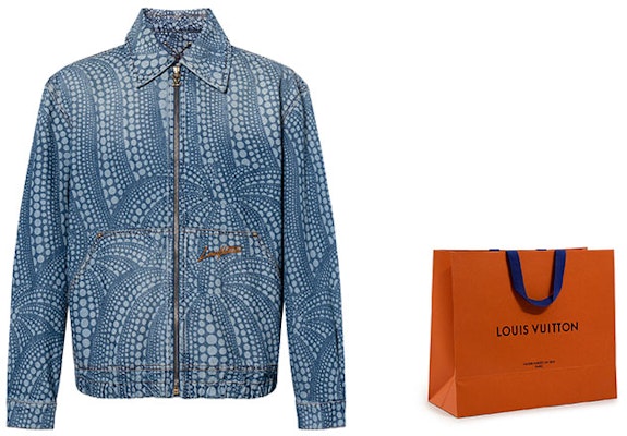 LOUIS VUITTON x Yayoi Kusama SS23 Blue Pumpkin Denim Jacket Edition. 1AB6OO 1