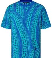 LOUIS VUITTON x Yayoi Kusama SS23 Face Logo Embroidered Tee Blue Shirt. 1AB6P6 LOUIS VUITTON x Yayoi Kusama SS23 Face Logo Embroidered Tee Blue Shirt. 1AB6P6