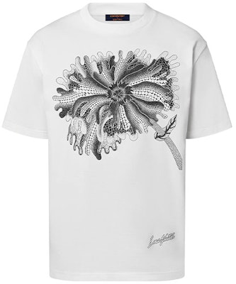 LOUIS VUITTON x 草間彌生 SS23 圖案花卉白色短袖 休閒T恤 1AB6IJ Order LOUIS VUITTON x 草間彌生 SS23 圖案花卉白色短袖 休閒T恤 1AB6IJ