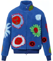 LOUIS VUITTON x Yayoi Kusama SS23 Pattern Logo Embroidered Jacket Blue 1AB6X0 LOUIS VUITTON x Yayoi Kusama SS23 Pattern Logo Embroidered Jacket Blue 1AB6X0