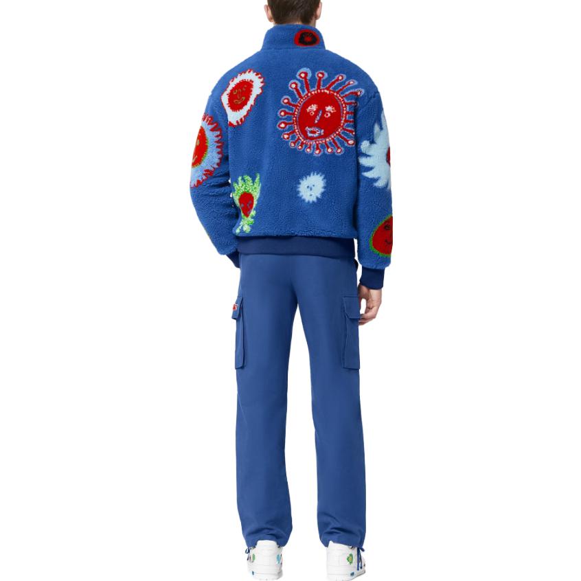 LOUIS VUITTON Yayoi Kusama SS23 Pattern Logo Embroidered Jacket Blue 1AB6X0 圖 4