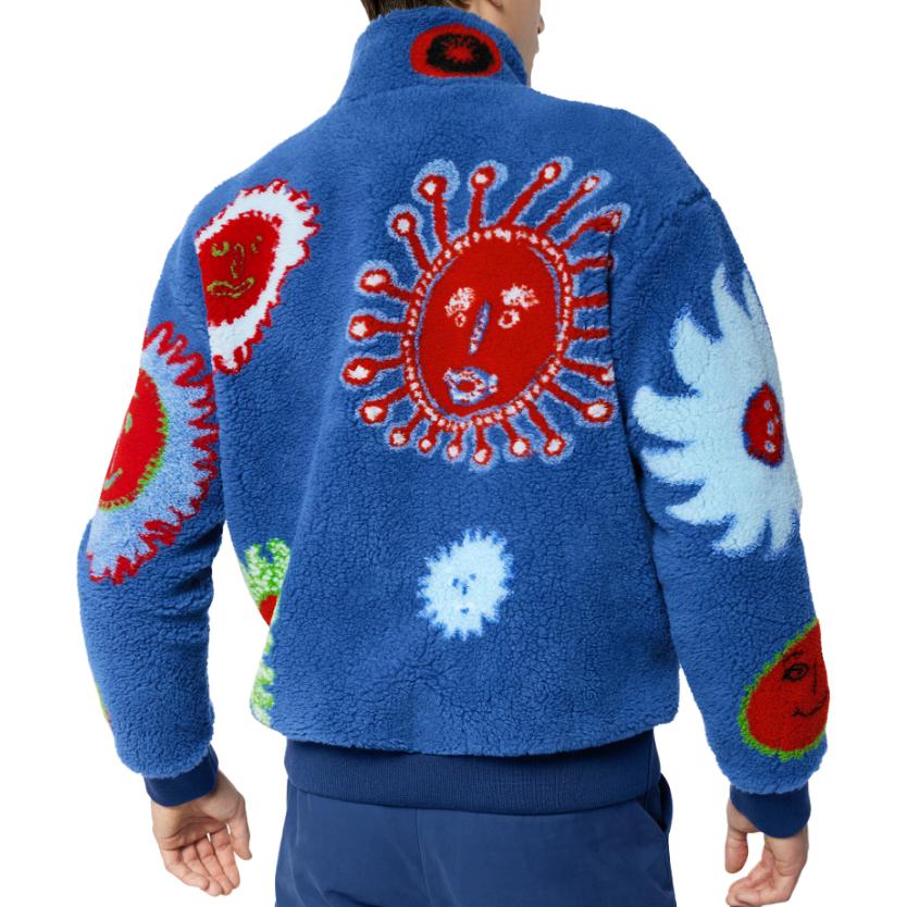 LOUIS VUITTON Yayoi Kusama SS23 Pattern Logo Embroidered Jacket Blue 1AB6X0 圖 6