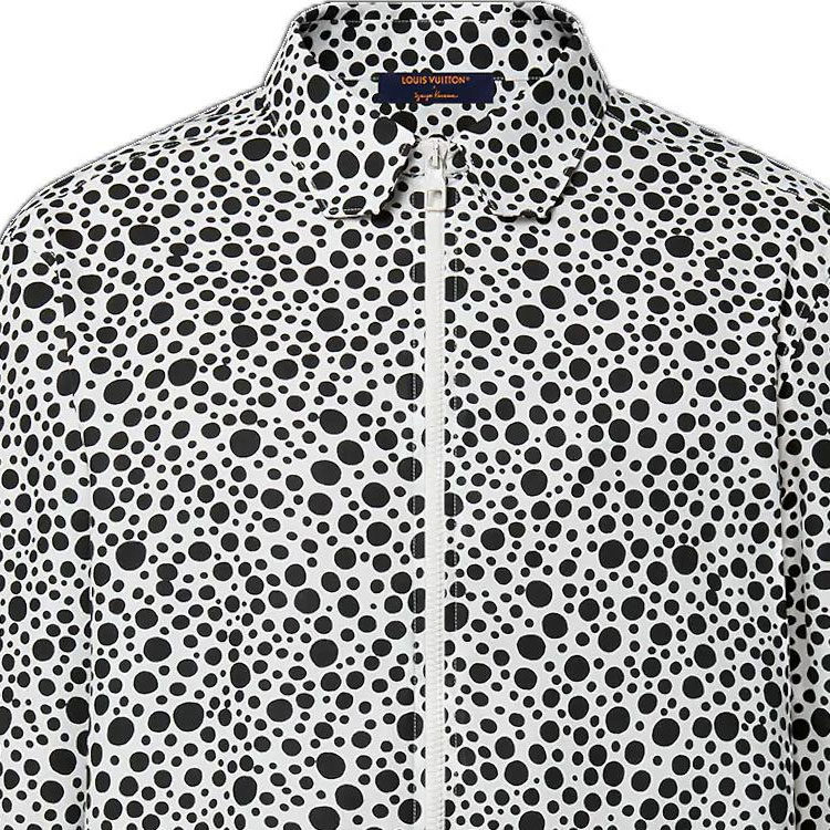 Details for LOUIS VUITTON x 草間彌生 SS23 白色波點長袖拉鍊襯衫 男款 1AB6I2