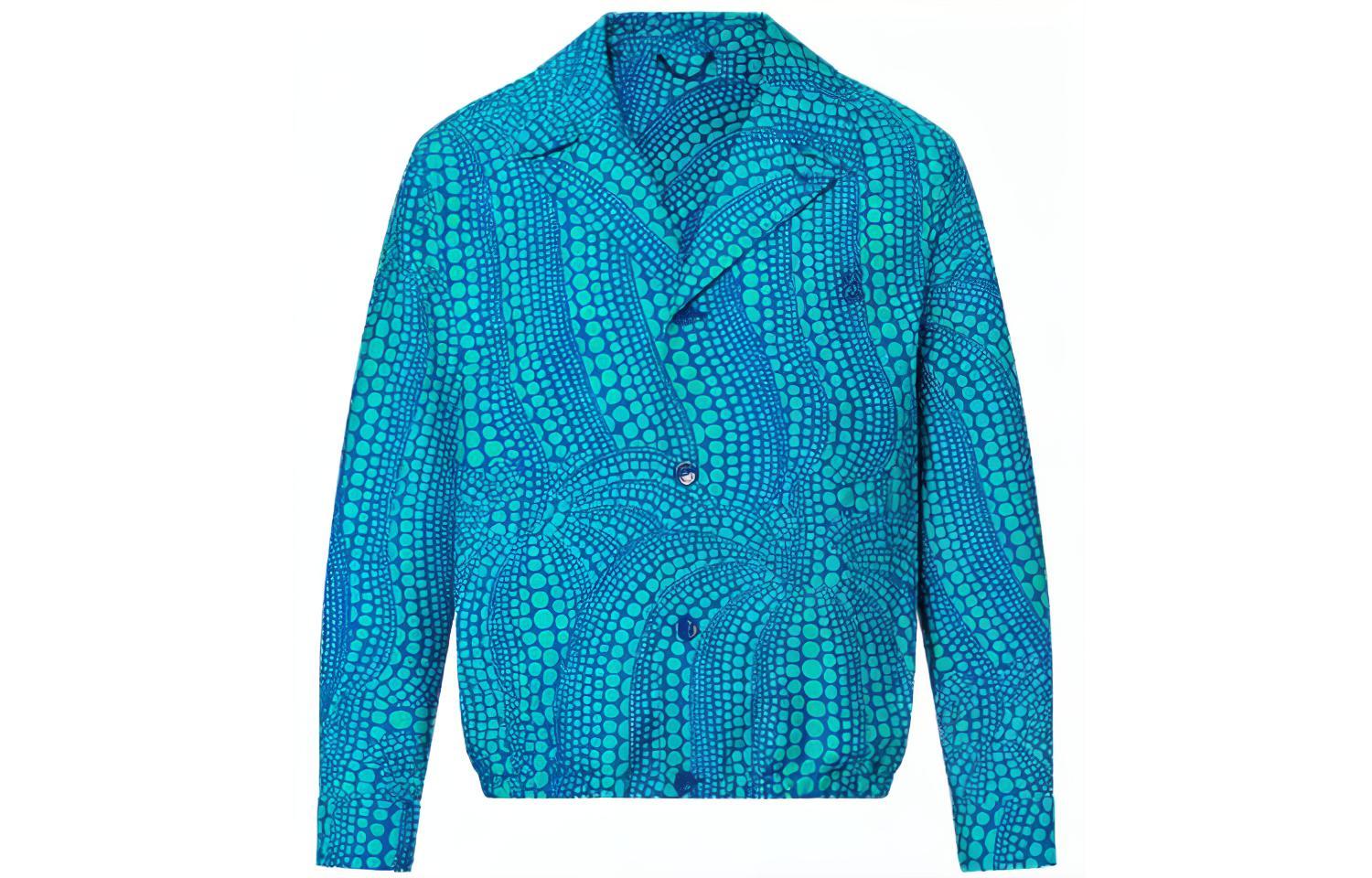 LOUIS VUITTON x Yayoi Kusama SS23 Pumpkin Print Jacket Blue  Casual Blazer 1AB8HS