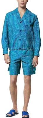 路易威登 x 草间弥生 SS23 蓝色南瓜印花休闲西装外套 1AB8HS Lookbook 路易威登 x 草间弥生 SS23 蓝色南瓜印花休闲西装外套 1AB8HS