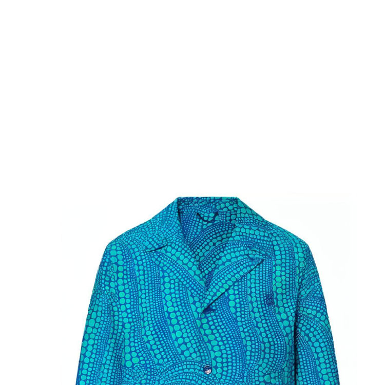 Shop 路易威登 x 草间弥生 SS23 蓝色南瓜印花休闲西装外套 1AB8HS